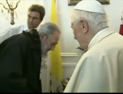 Intalnire istorica la Havana, intre Suveranul Pontif Benedict al 16-lea si comunistul Fidel Castro