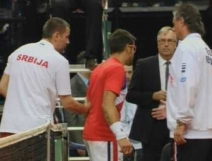 Dueluri de foc in Cupa Davis! De ce sarbul Tipsarevic a refuzat sa dea mana cu capitanul cehilor