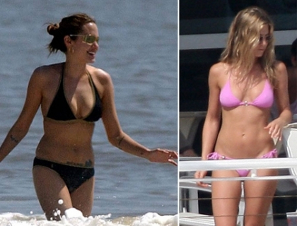 Aniston si Jolie surprinse in costum de baie. Imaginile pe care orice barbat vrea sa le vada Aniston si Jolie surprinse in costum de baie. Imaginile pe care orice barbat vrea sa le vada