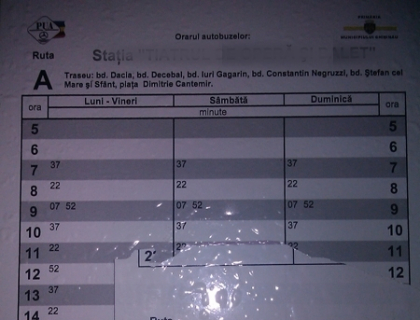 Greseala rusinoasa din statia de la Teatrul de Opera si Balet. Vezi FOTO