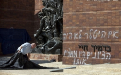 FOTO. Mesaj socant in Muzeul din Ierusalim: "Multumim Hitler pentru Holocaust!" Cine sunt autorii FOTO. Mesaj socant in Muzeul din Ierusalim: "Multumim Hitler pentru Holocaust!" Cine sunt autorii