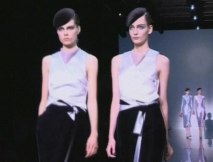 Giorgio Armani si-a prezentat colectia haute couture la Saptamana Modei de la Paris Giorgio Armani si-a prezentat colectia haute couture la Saptamana Modei de la Paris