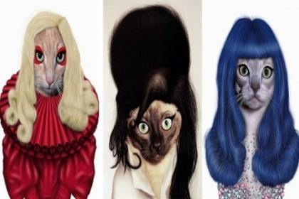 Vedete, transformate in caini si pisici. Michael Jackson sau Lady Gaga in ipostaze amuzante