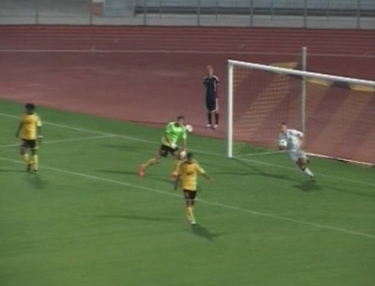 Sergiu Dadu s-a reprofilat in goalkeeper! Uite cum a aparat poarta in meciul cu Nistru Otaci