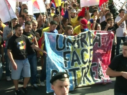 VIDEO. Marsul Unirii s-a incheiat fara incidente. Unionistii au votat o petitie VIDEO. Marsul Unirii s-a incheiat fara incidente. Unionistii au votat o petitie