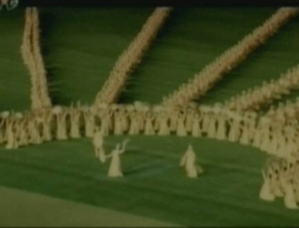 Cea mai mare coregrafie comunista din LUME. VIDEO cu presedintele Kim Jong-un la festivalul Airang
