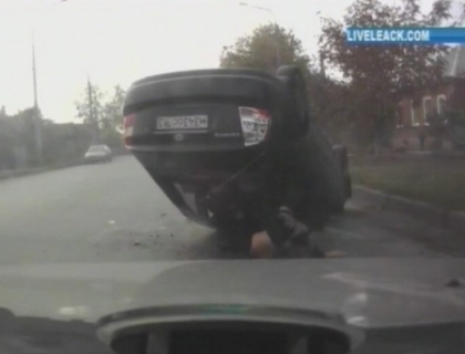 E imposibil sa ramii in viata dupa asa un accident! Uite ce noroc a avut aceasta femeie din Rusia