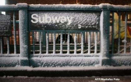 Dupa uraganul Sandy, inca un fenomen extrem loveste New York-ul: furtuna hibernala