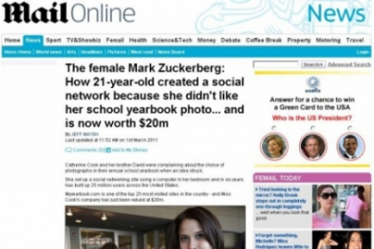 Zuckerberg la feminin. Are 21 de ani si o afacere pe net de 20 mil. dolari