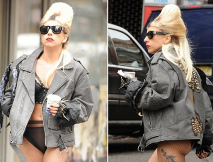 Lady Gaga, goala pe strazile din New York Lady Gaga, goala pe strazile din New York