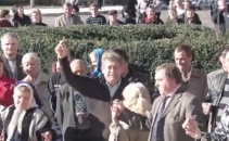 Mihai Ghimpu incins in hora la Nisporeni Mihai Ghimpu incins in hora la Nisporeni
