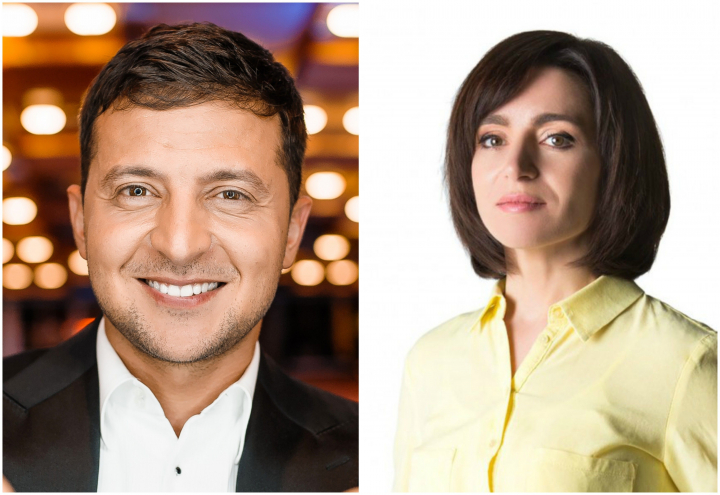 Fotografia zilei! Privirea „cute” a lui Vladimir Zelenski aruncata Maiei Sandu a ajuns virala pe internet