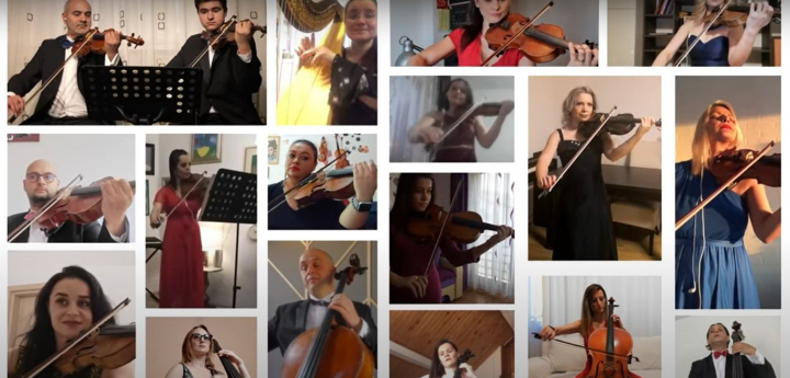 O suta de artisti romani au cantat impreuna o melodie pascala. Acestia s-au reunit on-line