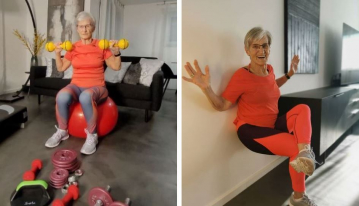 La 81 de ani, o bunica e vedeta pe internet! Video-urile in care face gimnastica si danseaza sunt virale La 81 de ani, o bunica e vedeta pe internet! Video-urile in care face gimnastica si danseaza sunt virale