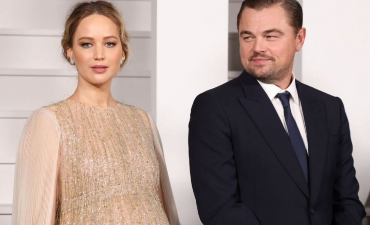 Jennifer Lawrence, imaginea perfectiunii la bratul lui Leonardo DiCaprio la premiera Don’t Look Up
