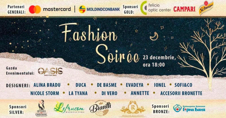 Tinute de sarbatoare imbracate de vedete autohtone pe podiumul Fashion Soiree 