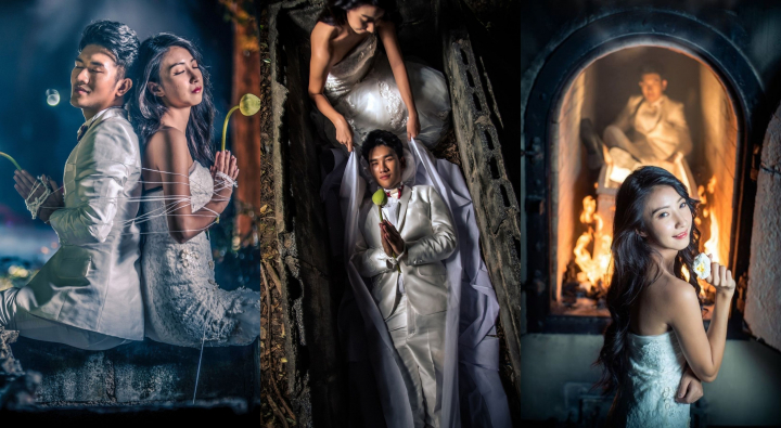 „Impreuna pana la moarte”. Un cuplu a realizat o sedinta foto funerara chiar in ziua nuntii, iar reactiile in mediul online nu au intarziat sa apara - FOTO „Impreuna pana la moarte”. Un cuplu a realizat o sedinta foto funerara chiar in ziua nuntii, iar reactiile in mediul online nu au intarziat sa apara - FOTO