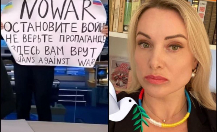 Prima fotografie cu Marina Ovsianikova, dupa ce a fost arestata pentru ca a protestat fata de invazia rusa din Ucraina - FOTO Prima fotografie cu Marina Ovsianikova, dupa ce a fost arestata pentru ca a protestat fata de invazia rusa din Ucraina - FOTO