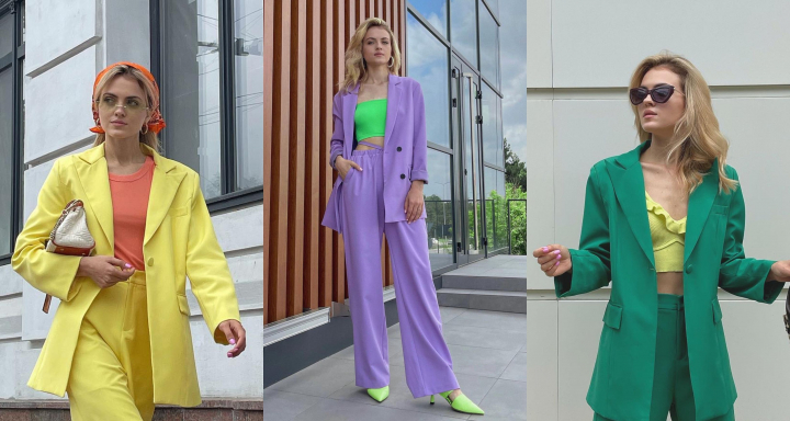 Costumele colorate - trendul acestei primaveri. Afla de la stilista Alina Caraus cum trebuie sa combinam corect costumele, pentru a fi mereu in voga: „Le putem imbraca atat la oficiu, cat si la o plimbare cu prietenii sau o cina romantica” - VIDEO