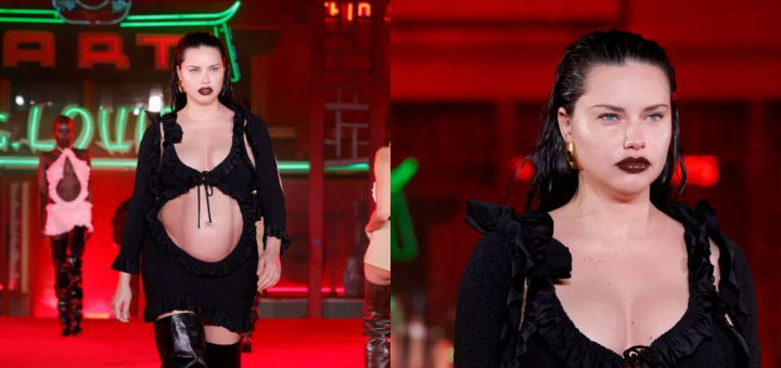 Viitoarea mamica Adriana Lima - model la prezentarea de moda de la Los Angeles! Ce tinuta spectaculoasa a ales modelul - FOTO