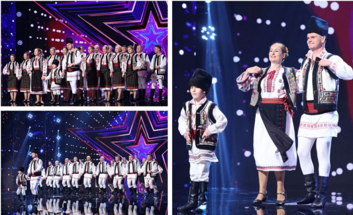 Familia Tabus si Ansamblul Dor de tei au dansat cu foc pe scena Romanilor au Talent Familia Tabus si Ansamblul Dor de tei au dansat cu foc pe scena Romanilor au Talent
