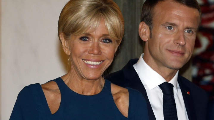 Gesturi tandre intre Emmanuel si Brigitte Macron, la sarbatorirea unui nou mandat - FOTO