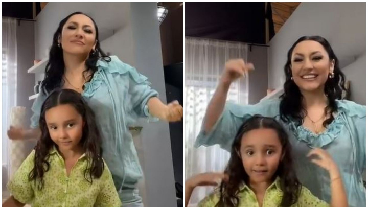Andra, dans sincron cu fiica ei, Eva. Cele doua fac senzatie pe TikTok: clipul are deja peste 1 milion de vizualizari Andra, dans sincron cu fiica ei, Eva. Cele doua fac senzatie pe TikTok: clipul are deja peste 1 milion de vizualizari