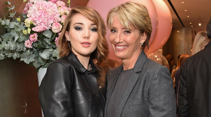 Emma Thompson, in ipostaze rare in public alaturi de fiica ei. Cat de mult seamana Gaia cu celebra actrita britanica - FOTO
