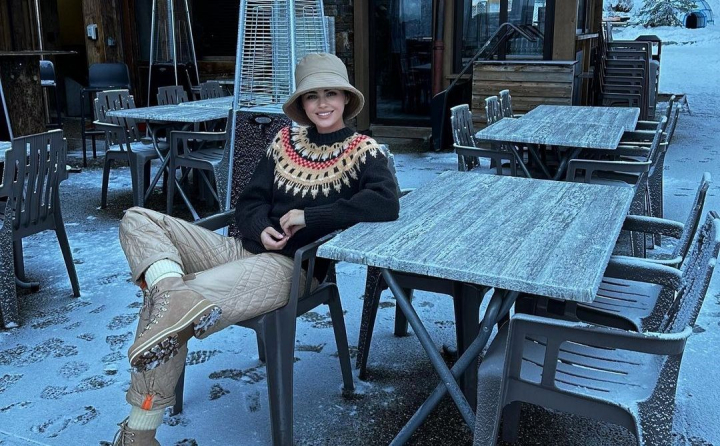 Mica, dar foarte indrazneata! Fiica Xeniei Deli - la schi: vezi cum se descurca micuta - FOTO/VIDEO