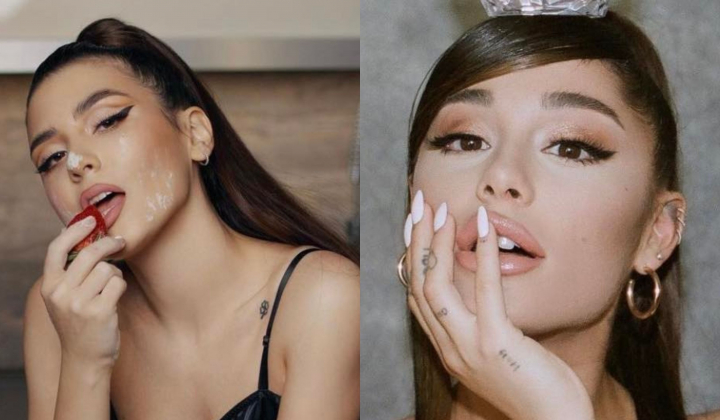 Asemanare izbitoare dintre Nicolina Bucataru si Ariana Grande! Vezi cum si-a surprins fanii frumoasa bloggerita  - FOTO