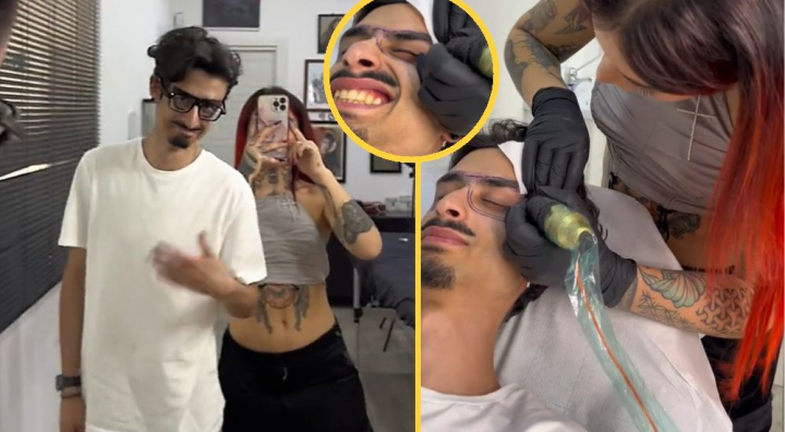 Cel mai stupid tatuaj facut vreodata. Ce a aparut pe fata unui tanar dupa o sedinta la salon Cel mai stupid tatuaj facut vreodata. Ce a aparut pe fata unui tanar dupa o sedinta la salon