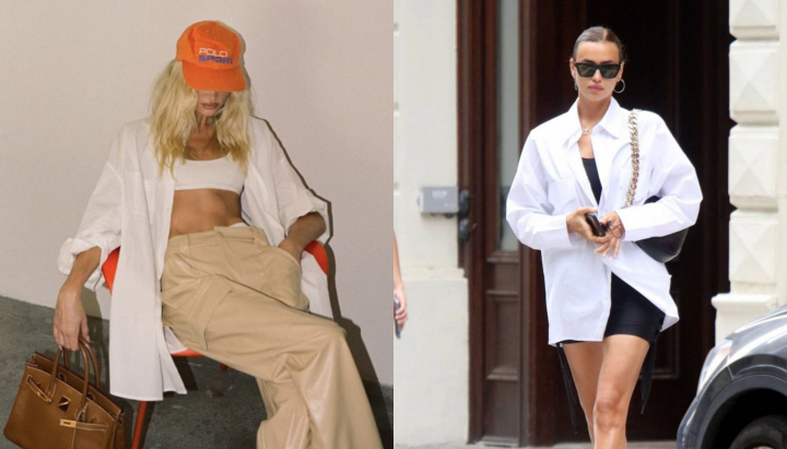 Cum sa porti camasa alba? TOP 7 idei de la Irina Shayk, Kendall Jenner, Emily Ratajkowski, dar si alte vedete - FOTO