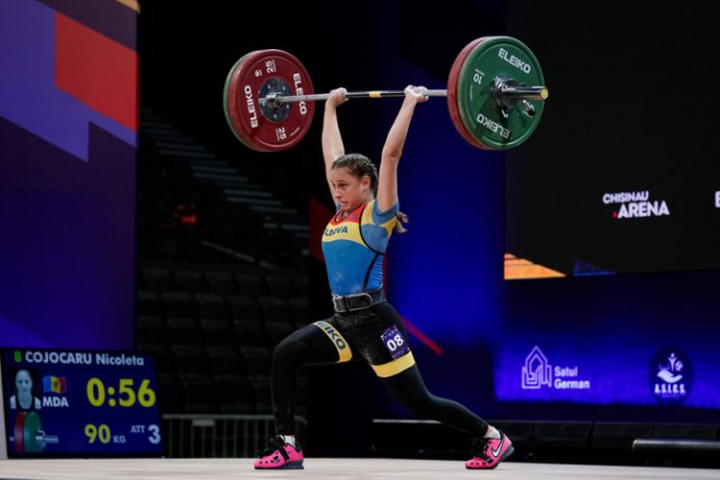 Victorie pentru Moldova! La doar 13 ani, halterofila Nicoleta Cojocaru a devenit campioana europeana - FOTO