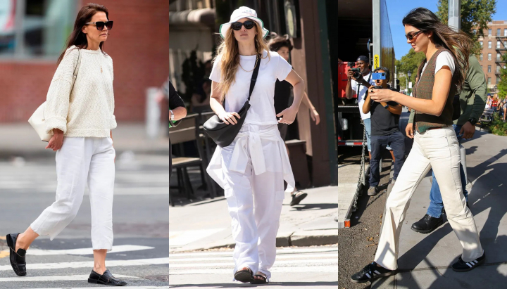Cum sa porti pantalonii albi! Vezi 5 idei inspirate de la vedetele de la Hollywood - FOTO Cum sa porti pantalonii albi! Vezi 5 idei inspirate de la vedetele de la Hollywood - FOTO