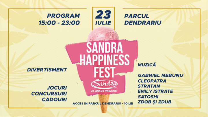 Inghetata Sandra sarbatoreste 25 de ani de rasfat dulce si anunta evenimentul special Sandra Happiness Fest - VIDEO