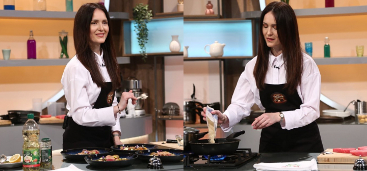 Vera Nastasiu in bucataria „Chefi la cutite”! Ce a gatit antrenoarea de dictie, dar si cum au apreciat juratii farfuria - FOTO/VIDEO Vera Nastasiu in bucataria „Chefi la cutite”! Ce a gatit antrenoarea de dictie, dar si cum au apreciat juratii farfuria - FOTO/VIDEO