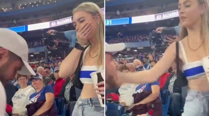 Cerere in casatorie cu final neasteptat. De ce s-a ales un barbat cu o palma de la iubita, desi initial tanara paruse fericita - FOTO Cerere in casatorie cu final neasteptat. De ce s-a ales un barbat cu o palma de la iubita, desi initial tanara paruse fericita - FOTO