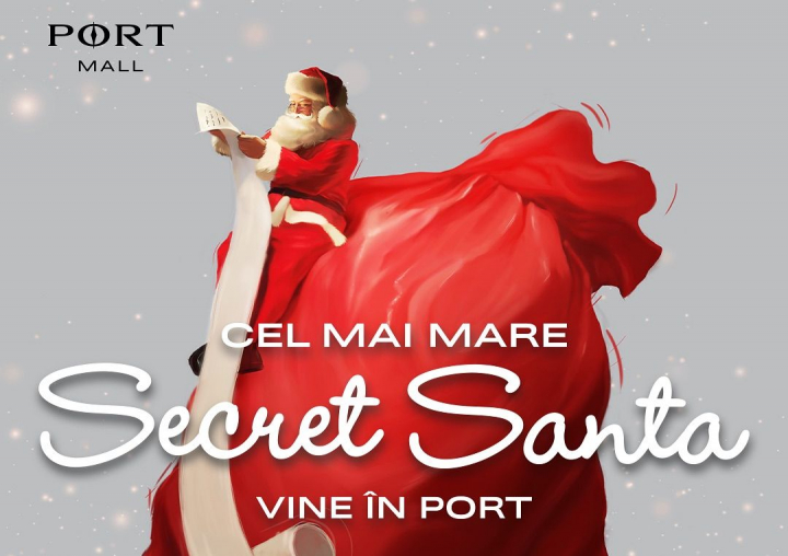 Port Mall da start Campaniei „Cel mai mare Secret Santa vine in Port Mall”! Cum poti castiga unul dintre cele 10 mii de cadouri de la brandurile preferate - VIDEO Port Mall da start Campaniei „Cel mai mare Secret Santa vine in Port Mall”! Cum poti castiga unul dintre cele 10 mii de cadouri de la brandurile preferate - VIDEO