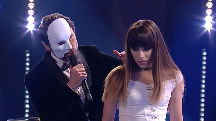Piesa „The phantom of the Opera”, interpretata impecabil de Alexandra Capitanescu! Finalista din echipa lui Tudor Chirila si Adrian Nour au ridicat publicul in picioare 