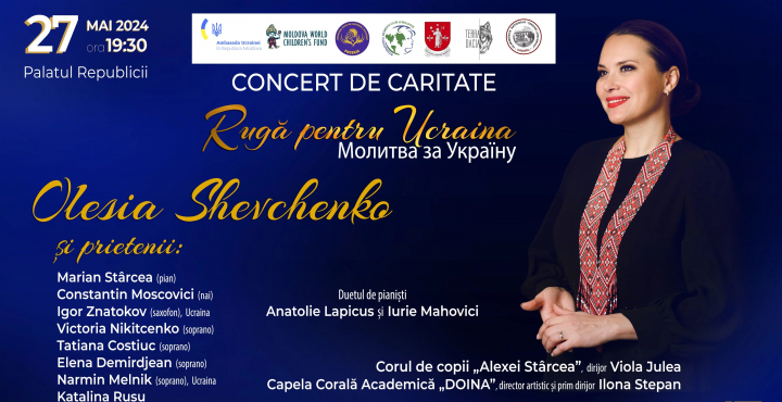 Artiștii moldoveni au cântat pentru copiii răniți din Ucraina. Ce sumă de bani s-a adunat la concertul caritabil - VIDEO