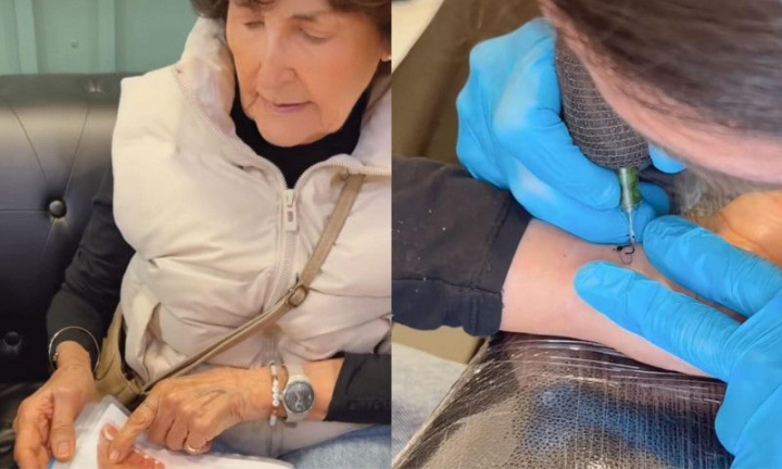 Gest inedit! O femeie și-a făcut primul tatuaj la vârsta de 90 de ani: „Ne-am făcut același tatuaj pentru a avea o...” - VIDEO Gest inedit! O femeie și-a făcut primul tatuaj la vârsta de 90 de ani: „Ne-am făcut același tatuaj pentru a avea o...” - VIDEO