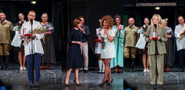 O seară cu adevărat specială la Teatrul Național „Mihai Eminescu”! Mai mulți actori au primit distincții de stat din partea preşedintelui Maia Sandu: „Nu-mi găsesc cuvintele potrivite” - VIDEO O seară cu adevărat specială la Teatrul Național „Mihai Eminescu”! Mai mulți actori au primit distincții de stat din partea preşedintelui Maia Sandu: „Nu-mi găsesc cuvintele potrivite” - VIDEO