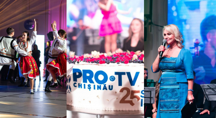 A curs șampania și a răsunat muzica la cei 25 de ani de PRO TV Chișinău! Cum a fost atmosfera la eveniment - VIDEO
A curs șampania și a răsunat muzica la cei 25 de ani de PRO TV Chișinău! Cum a fost atmosfera la eveniment - VIDEO