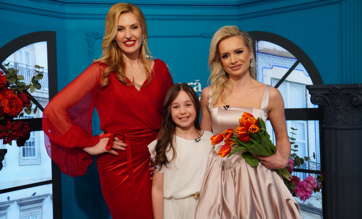 Răspuns neașteptat! Ce a spus fiica Tatianei Heghea când a fost întrebată cine câștigă mai mult, mama sau tata - VIDEO