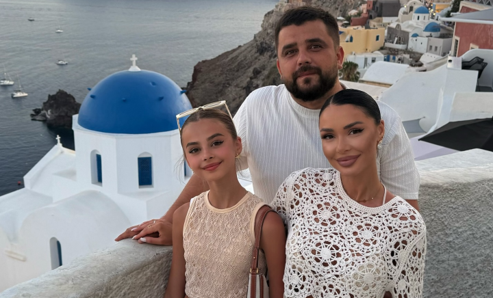 La apus de soare în Santorini! Familia Melnic, mai împlinită ca niciodată: „Momente pentru totdeauna” - FOTO