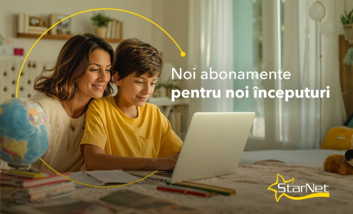 Un nou început cu StartNet: Abonamente cu smartphone, Smart TV sau laptop de la 1 leu Un nou început cu StartNet: Abonamente cu smartphone, Smart TV sau laptop de la 1 leu