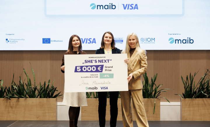 Visa și maib lansează a treia ediție She’s Next în Moldova, extinzând oportunitățile pentru femeile antreprenoare Visa și maib lansează a treia ediție She’s Next în Moldova, extinzând oportunitățile pentru femeile antreprenoare