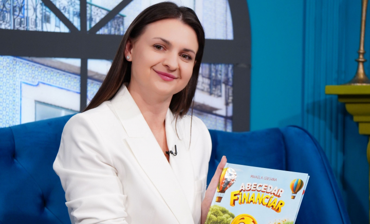 Mihaela Cerchină a lansat o carte pentru educația financiară a copiilor! Ce include Abecedarul Financiar, dar și cine este Bănuțel - VIDEO