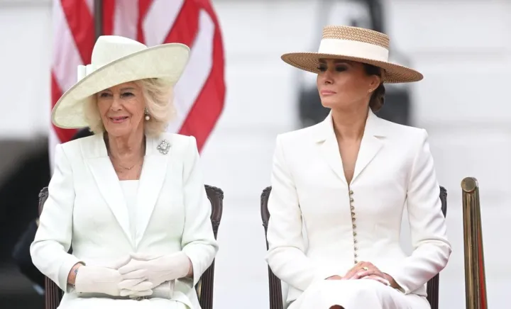 Regina Camilla și Melania Trump