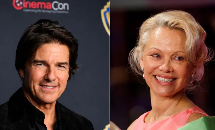 Tom Cruise și Pamela Anderson Tom Cruise și Pamela Anderson
